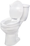2 Inch Raised Toilet Seat with Lock and Lid