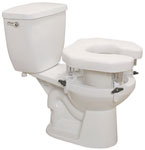 Padded Raised Toilet Seat Riser